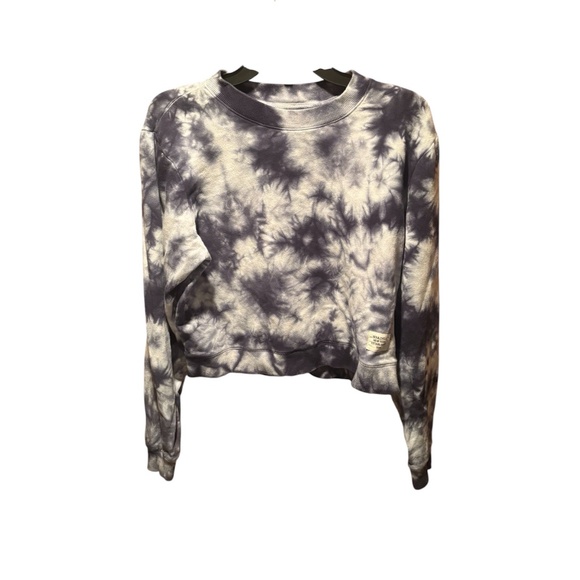 Soul Cycle Crewneck Pullover Tie Dye Cropped Sweatshirt Medium - Picture 1 of 7